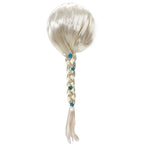 Girl Princess Elsa Anna Wig Kid Halloween Party Carnival Disguised Belle Wednesday Mermaid Rapunzel Aurora Snow White Ariel Hair