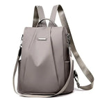 New fashion nylon solid color lightweight waterproof large capacity detachable shoulder strap multi functional women's backpack
