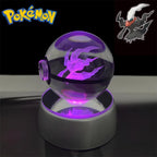 Pokémon 3D Crystal Poké Ball LED Night Light Collectible Figure