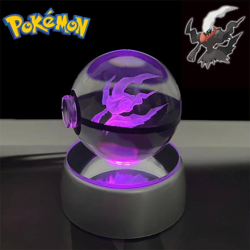 Pokémon 3D Crystal Poké Ball LED Night Light Collectible Figure