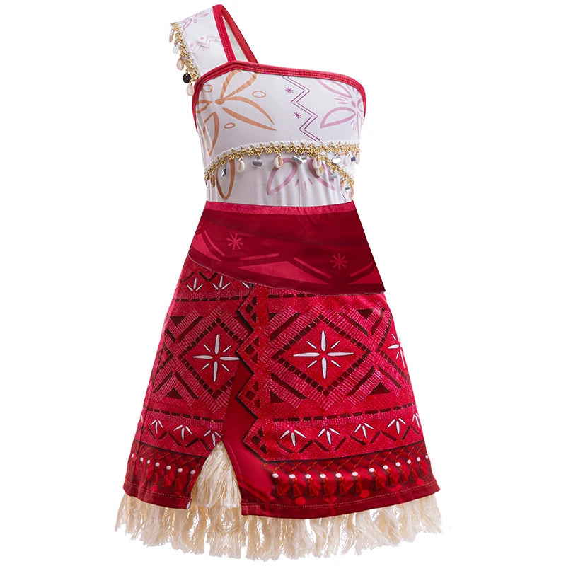 Kids Moana 2 Princess Adventure Costume Dress – Vaiana Outfit