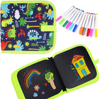 Erasable Reusable Doodle Book Drawing Pad with 12 Watercolor Pens