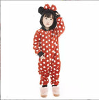 Cartoon Kigurumi For Children Kids' Animal Onesie Pyjamas Dog Wolf Dragon Dinosaur Halloween Carnival One-piece Costume Homewear