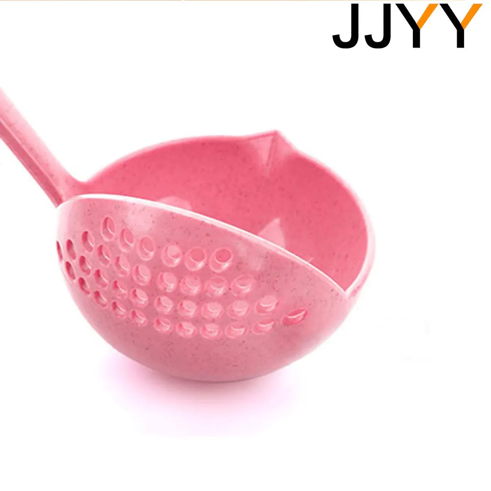 2-in-1 Long Handle Strainer Spoon for Soup, Noodles and Hot Pot