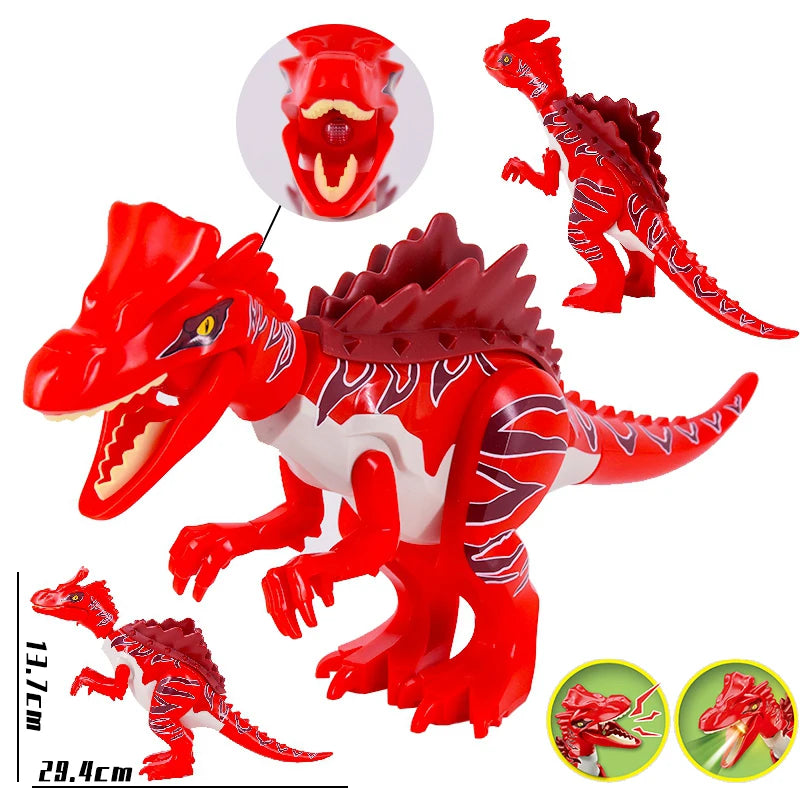 Jurassic Raptor Building Blocks Mini Dinosaur Construction Toy Set