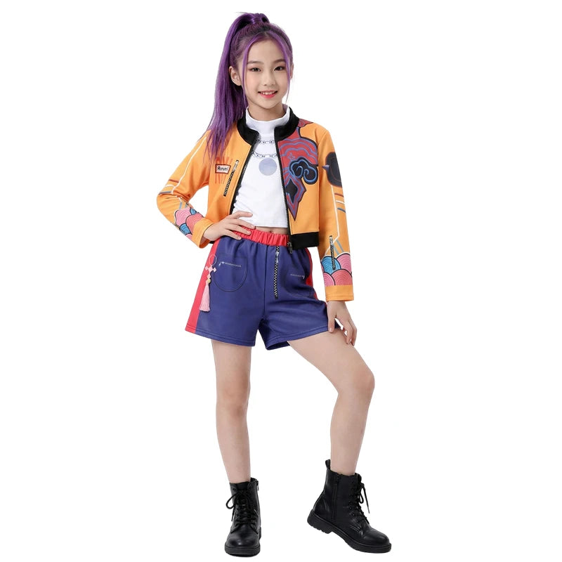 Rumi Girl Anime Cosplay Costume – Dance Performance Outfit