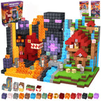 Funxinee Dinosaur Theme Park Magnetic Blocks STEM Building Set
