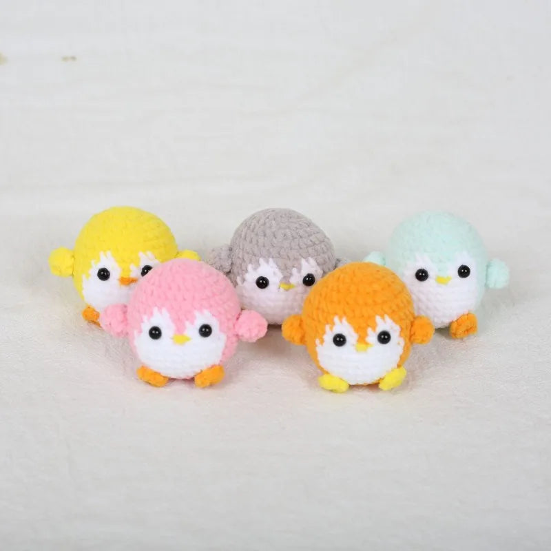 Mini Penguin Crochet Keychain Cute Animal Bag Charm