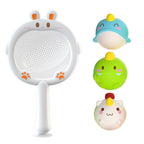 Baby Cute Animals Bath Toy LED Light Up Toys Swimming Water Soft Rubber Float Induction Luminous Duck for Kids Play Funny Gifts