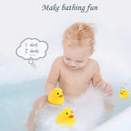 Mini Rubber Duck Bath Toy Set – 10pcs Squeaky Floating Ducks