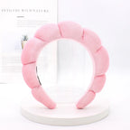 Velvet Sponge Spa Headband for Face Washing & Skincare