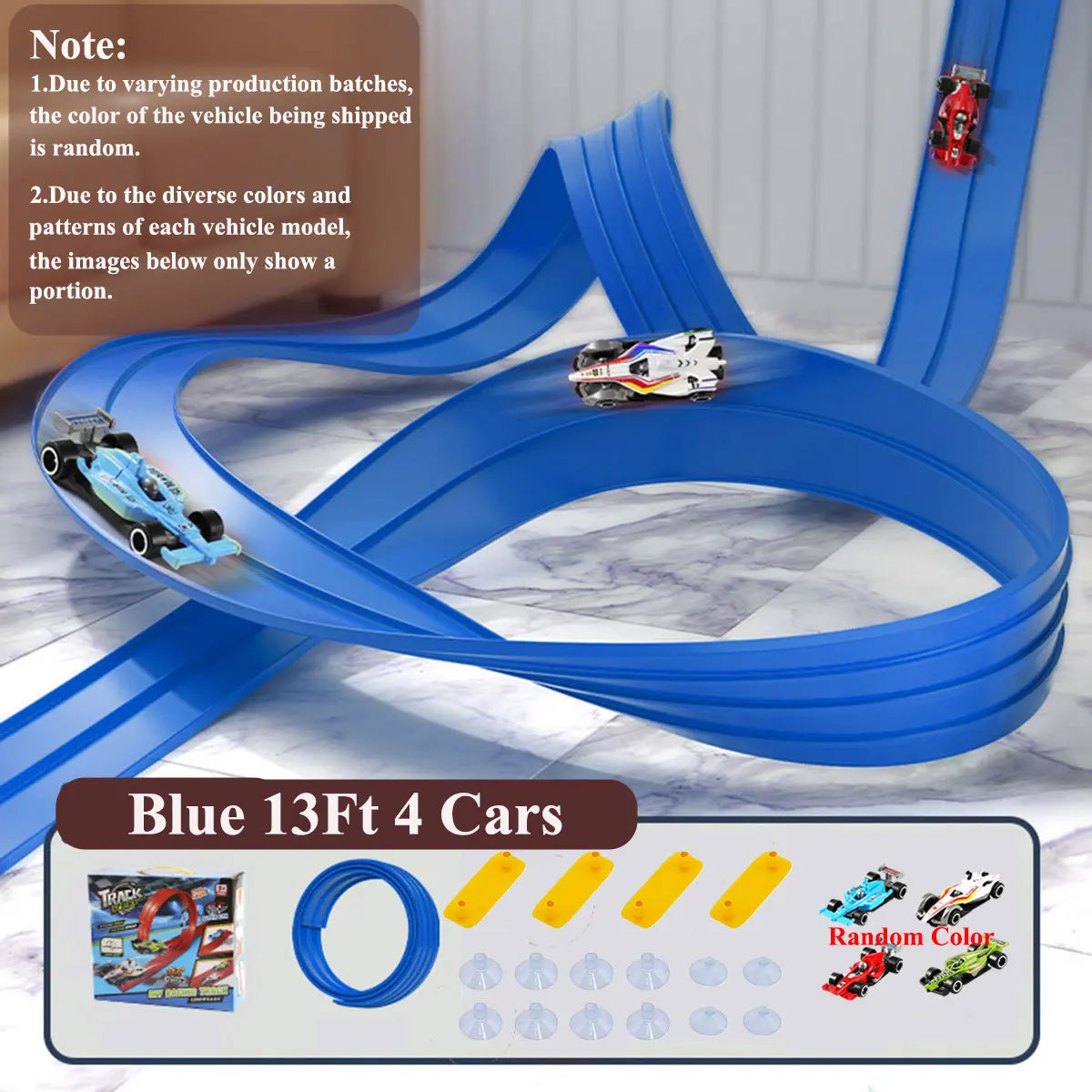 Flexible DIY Race Track Mini Car Playset