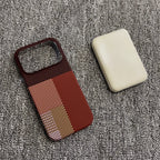 Carbon Fiber Texture Leather for MagSafe Wireless Charging Phone Case for iPhone 18 17 16 15 14 13 12 Pro Max Protective Cover