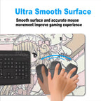 Anime Cute Angel Girls Mouse Pad Laptop Gaming Extended Desk Mat PC Kawaii Gamer Cabinet Mousepad XXL Keyboard Rug Pink Carpet