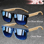 Vintage Square Polarized UV400 Sunglasses for Men & Women