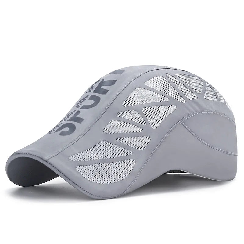 Quick Dry Mesh Flat Ivy Cap for Golf Driving and Outdoor Comfort