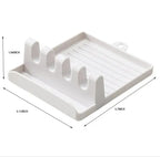 1PC Multi-Function Kitchen Spatula Rack – Spoon Rest & Pot Lid Holder