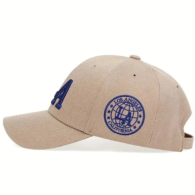 Unisex LA Embroidery Snapback Baseball Cap for Casual Outdoor Style