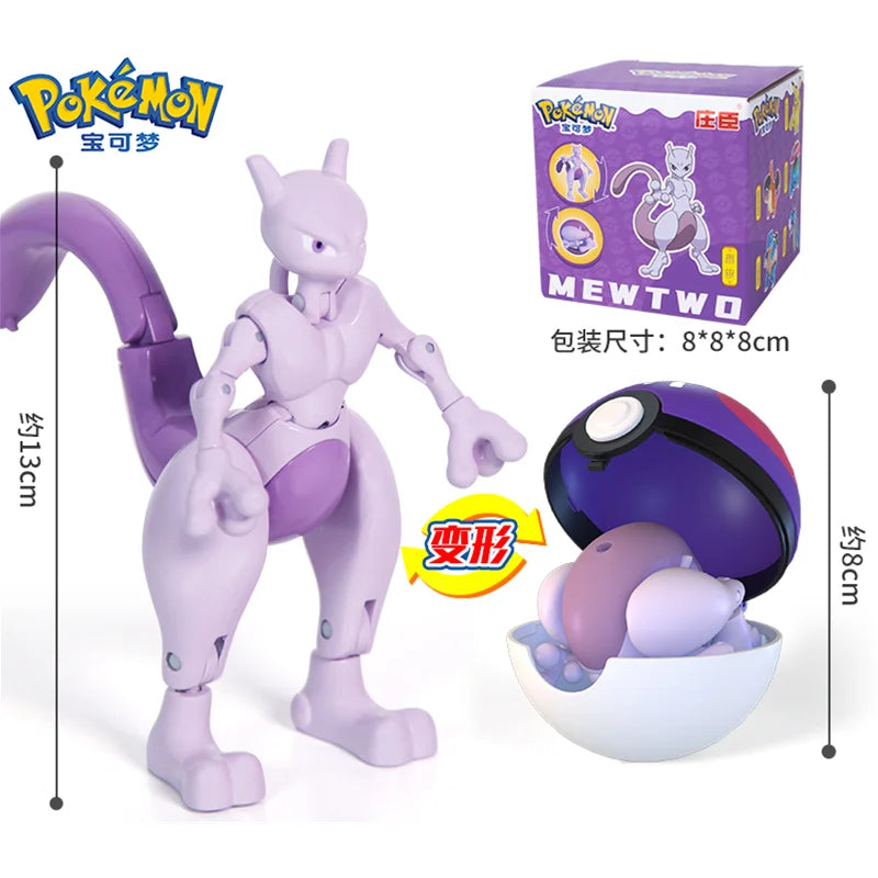 Pokemon Figures Toys Pocket Monsters Ball Model Pikachu Gengar Pokeball Dragonite Snorlax Pokeball Action Figures Toy