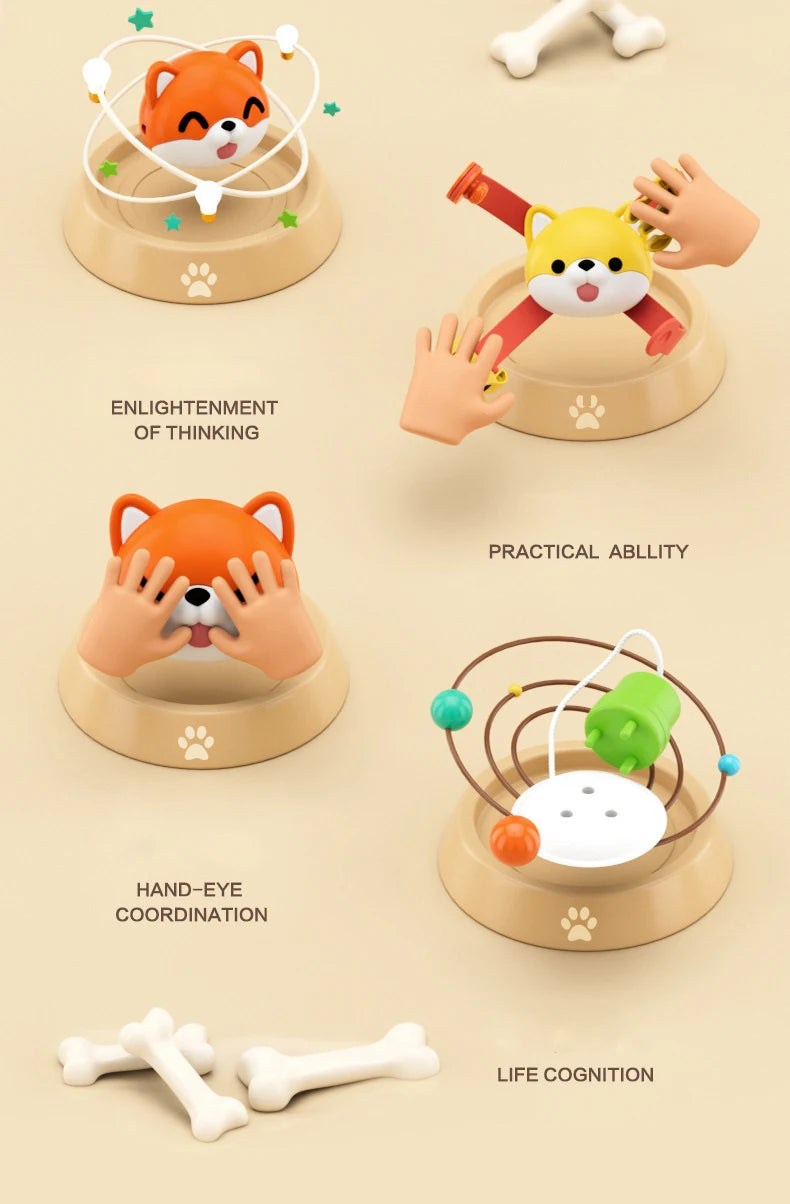 Montessori Busy Board Cube Sensory Toy – Toddler Learning Activity