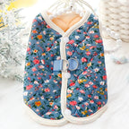 Overalls for Dogs Cats Winter Dog Clothes Fashion Floral Puppy Coat Pet Warm Jacket Chihuahua Yorkie Dachshund Plush Dog Vests