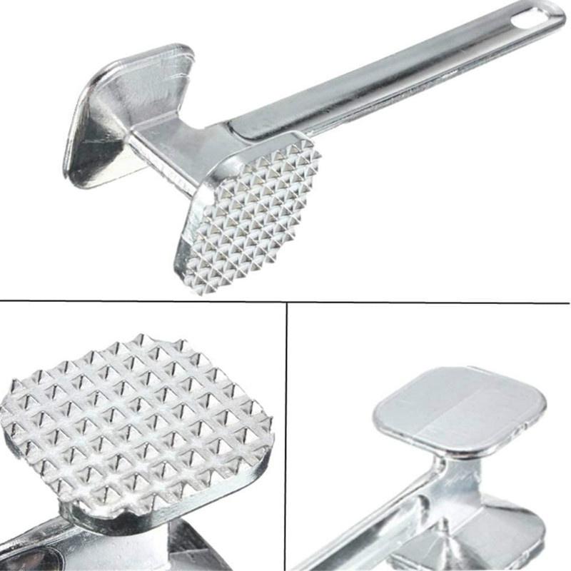 Heavy-Duty Zinc Alloy Meat Tenderizer Hammer – Steak, Chicken & Pork Meat Mallet