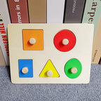 Montessori Wooden Color & Shape Matching Building Blocks