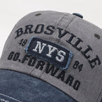 Washed Embroidered Baseball Cap with Curved Brim for Everyday Style