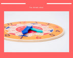 Montessori Wooden Learning Clock Time Teaching Toy for Kids