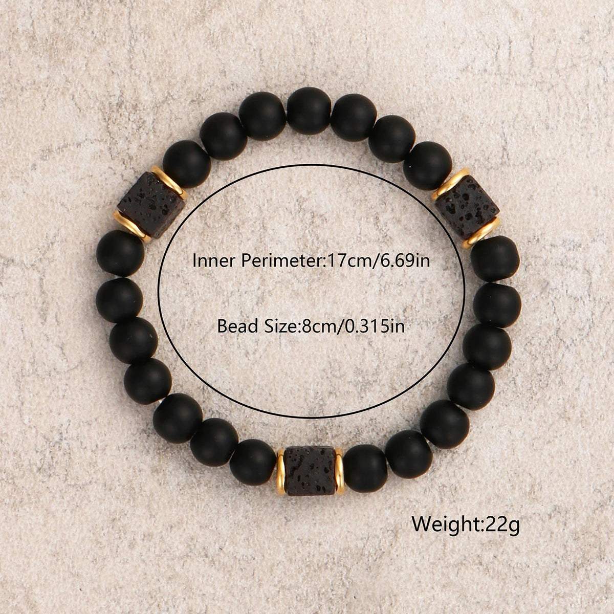 1PC Vintage Male Tribal Coconut Shell Wooden Beaded Bracelet for Men Lava Stone Bracelet Man Jewelry Gift for Him