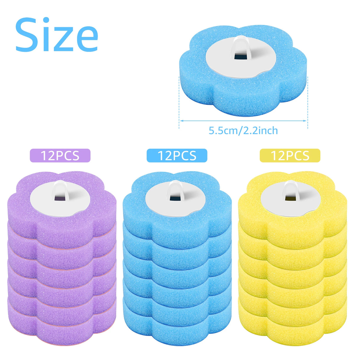 18/36Pcs Disposable Toilet Brush Wall Mounted Toilet Brush with Replacement Head Cleaning Set Home Bathroom WC Accessories