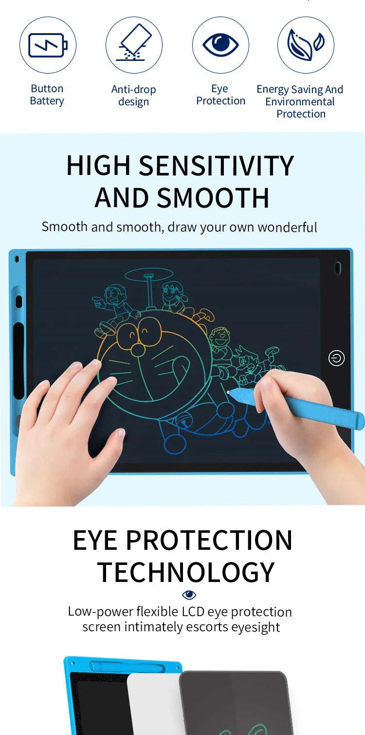 Multi-Size LCD Writing Tablet for Kids