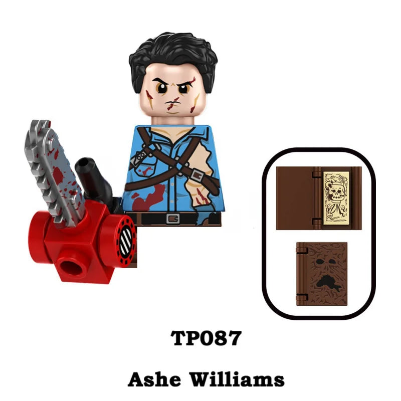 Horror Movie Series Ash vs Evil Dead Mini Action Figures Model Building Blocks Thrilling Ghosts Souls Doll Bricks Kit Toy Gifts