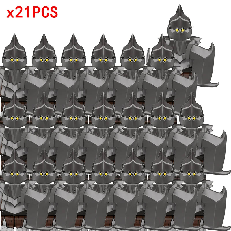 Medieval Movie Knights Building Blocks toys Lord Ring Figure Bricks Toy Christmas birthday gifts