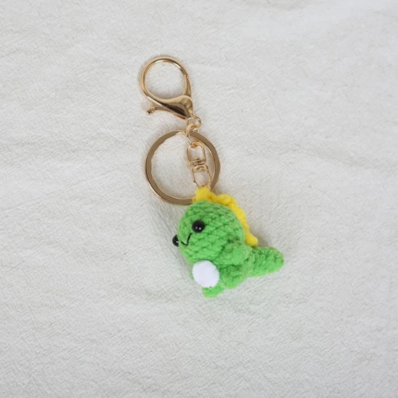 Mini Animal Crochet Keychain Cute Knitted Doll Keyring
