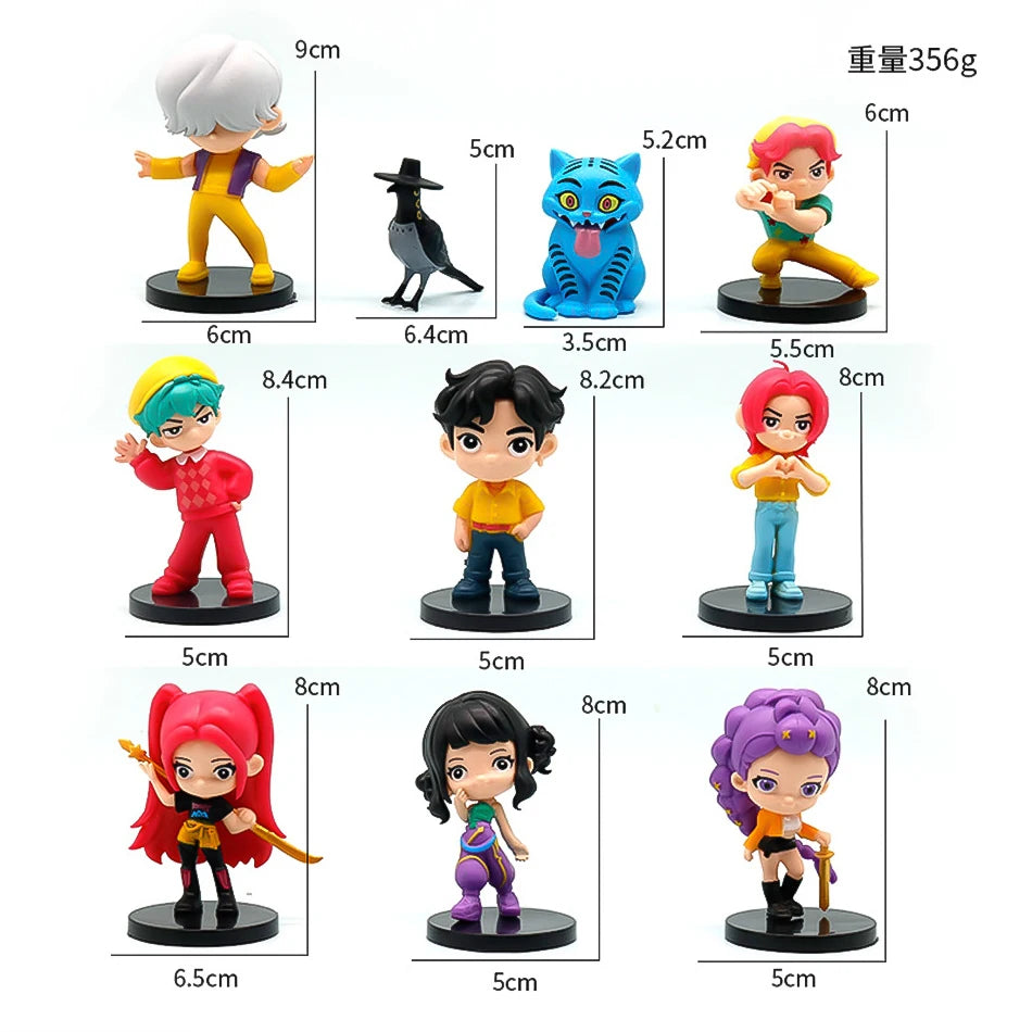 Anime Q Version Figurine Set – 10pcs Mini Collectible Toys