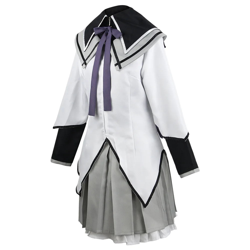 Akemi Homura Anime Cosplay Costume – Fighting Uniform Outfit