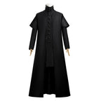 Professor Severus Snape Cosplay Costume Hogwarts School Black Cape Shirt Suit Into Human Robe Magic Wand Carnival Party Uniform
