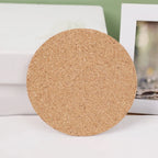 10PCS Cup Mat Natural Round Wooden Pad Durable Non-Slip Cork Coaster Tea Coffee Mug Drinks Holder for Table Decor DIY Tableware