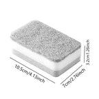 5/30PCS Home Double-sided Sponge Wipe Gray Dirt-resistant Scouring Pad Kitchen Stain Sponge Wipe Professional Cleaning Supplies