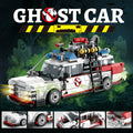 Mini Ghost Racing Car Building Blocks 562PCS MOC RetroAmbulance Bricks DIY Assembly Toy Adults Halloween Christmas Birthday Gift