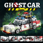 Mini Ghost Racing Car Building Blocks 562PCS MOC RetroAmbulance Bricks DIY Assembly Toy Adults Halloween Christmas Birthday Gift