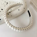 Retro Satin Polka Dot Sponge Headband for Women