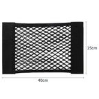 Car Storage Net Stretchable Mesh Pocket Net Magic Elastic Sticker Universal Rear Mesh Trunk Seat Bag Pocket Cage Auto Organizer