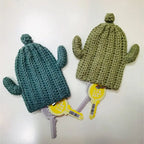 Cute Crochet Cactus Keychain Decorative Bag Charm
