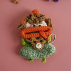 Funny Crochet Sausage Mouth Keychain Key Holder Pouch