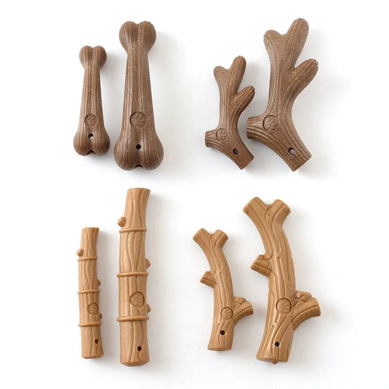 Bamboo Dog Chew Toy Dental Bone Bite Resistant Training Toy