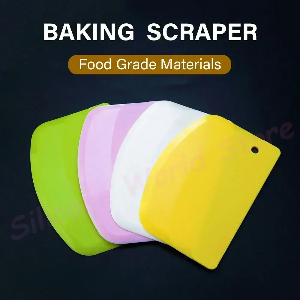 Plastic Cake Scraper Dough Cutter for Baking and Cake Decorating