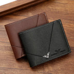 Slim Leather Wallet for Men RFID Blocking Bifold Front Pocket Wallet Minimalist Credit Card Holder Cash Money Clip