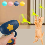 Interactive Cat Flying Disc Launcher Toy for Training and Play
